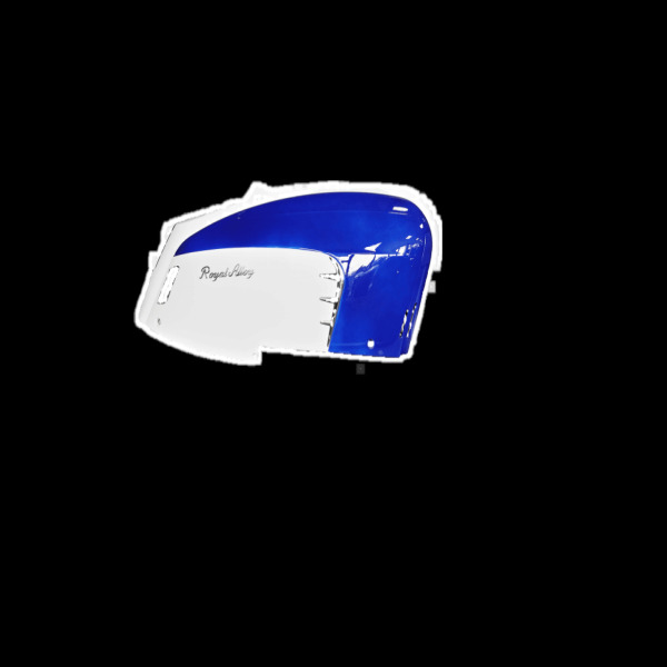 Royal Alloy Right Side Cover - Blue And White